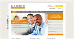 Desktop Screenshot of earsurgerymd.com